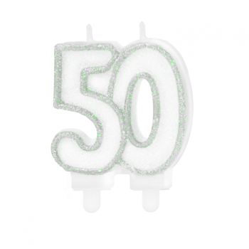 ŚWIECZKA URODZINOWA CYFRA 50