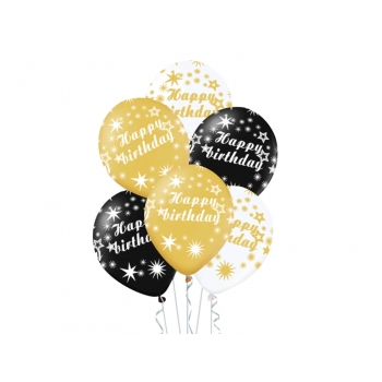 Zestaw balonów lateksowych ''happy birthday''
